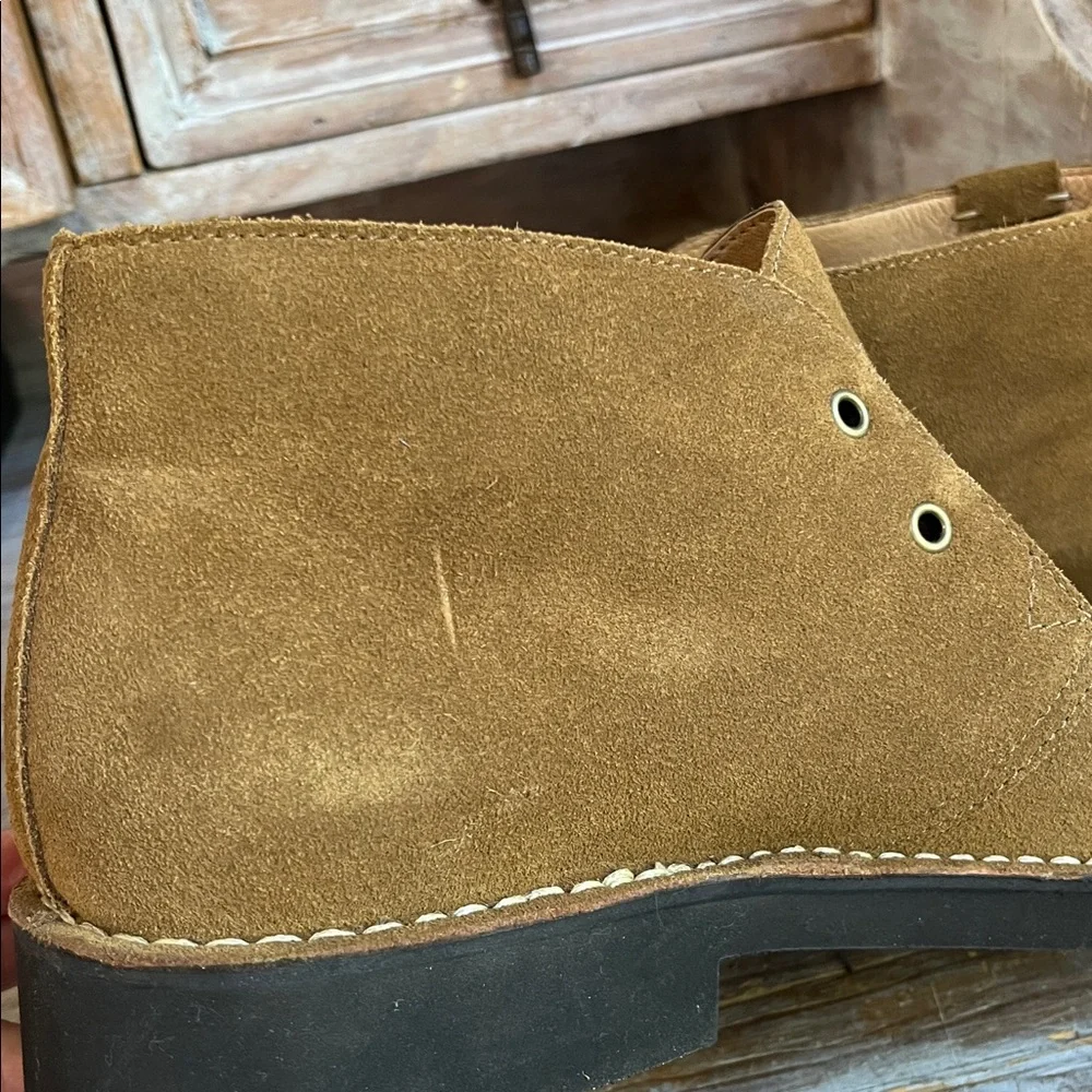 🤎 Polo Ralph Lauren Talan Tan Suede Leather Chukka Boots Size 10